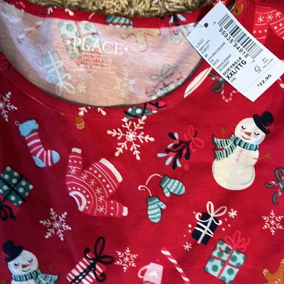 NWT - The Children’s Place - Girl’s Cotton Christmas Dress - Size XXL (16) - Picture 2 of 6